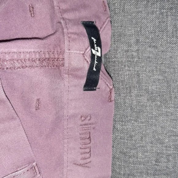 7 For All Mankind Chinos Purple (Rare) - Size: 31 - Picture 3 of 5